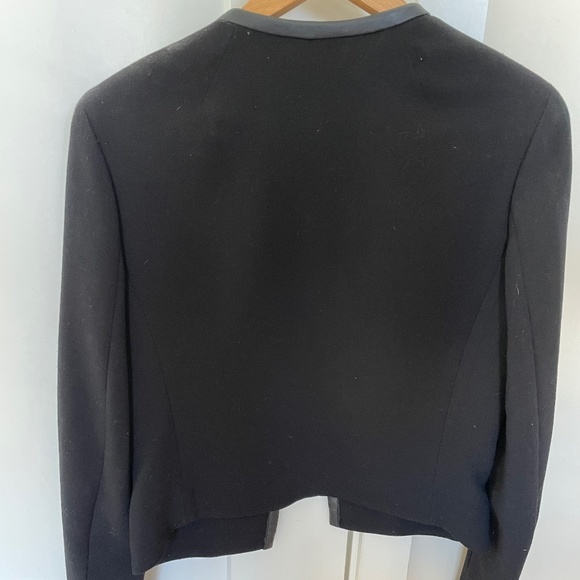 Club Monaco Leather Trim Jacket Blazer - Picture 2 of 3